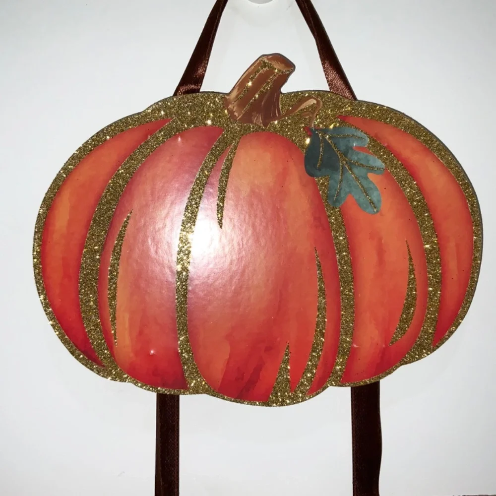 Feeling Thankful - Pumpkin Door Wall Decor Autumn Fall Halloween Decoration NEW - Picture 3 of 6